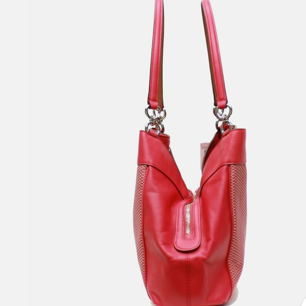 NWT Coach F57540 Legacy Jacquard Lexy Shoulder Bag-Milk Bright Pink ๐ฉท๐ค๐ฉท๐ค๐ฉท - Picture 3 of 9